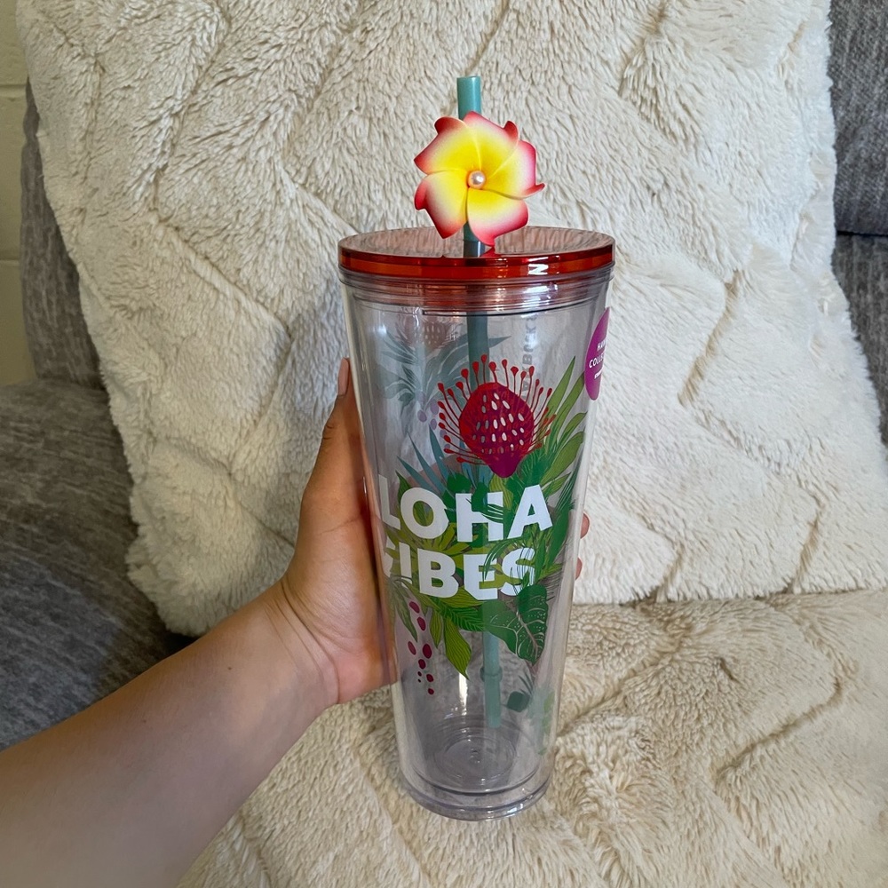 New *** aloha vibes Hawaii exclusive Starbucks venti cold cup!